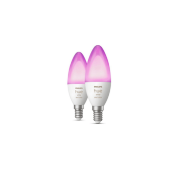 Набор из 2 ламп (белый и цветной свет) Philips Hue WCA 5.3W B39 E14 RUS 2p