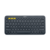 Клавиатура беспроводная Logitech K380 (DARK GREY, Multi-Device, Bluetooth Classic (3.0), 2 батарейки типа ААА) (M/N: Y-R0056)