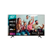Телевизор LED Hisense 43" 43A6BG Frameless черный 4K Ultra HD 60Hz DVB-T DVB-T2 DVB-C DVB-S DVB-S2 WiFi Smart TV