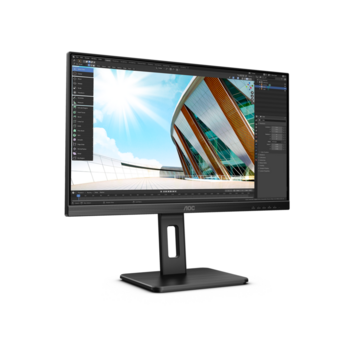 Монитор LCD 23.8'' [16:9] 1920х1080(FHD) IPS, nonGLARE, 250cd/m2, H178°/V178°, 1000:1, 50M:1, 16.7M, 4ms, VGA, DVI, HDMI, DP, USB-Hub, Height adj, Pivot, Tilt, Swivel, Speakers, Audio out, 3Y, Black