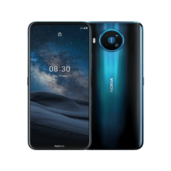 NOKIA 8.3 DS TA-1243 BLUE 8/128 5G, 6.81” 20:9 1080x2400, 2.0GHz, 8 Core, 8GB RAM, 128GB, up to 512GB flash, 64Mpix+12Mpix+2Mpix+2Mpix/24Mpix, 2 Sim, 5G, LTE, GPS/AGPS+GLONASS+Beidou, Accelerometer, E-compass, BT v5.0, Wi-Fi, Micro-USB, 4500mAh, Android 1