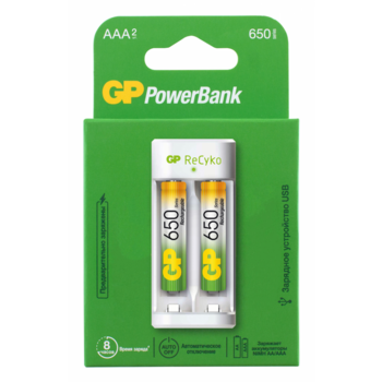 Зарядное устройство GP PowerBank GP E21165AAAHC-2CRB2 2600mAh