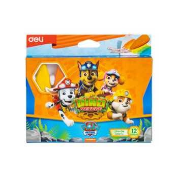 Мелки пластик. Deli Paw Patrol EC202-12 12цв. картон.кор./европод.