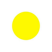Пиктограмма Желтый круг настенная/дверная круглая желтый (упак.:10шт)