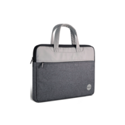 Портфель Deli 63755GREY 28x38x4см ткань серый