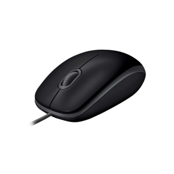 Мышь Logitech B110 Silent (B110s) Black (черная, бесшумная, оптическая, 3 кнопки, 1000dpi, USB, 1.8м) (M/N: M-U0051)