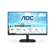 Монитор LCD 23.8'' [16:9] 1920х1080(FHD) IPS, nonGLARE, 75 Hz, 250 cd/m2, H178°/V178°, 1000:1, 20М:1, 16.7M, 4ms, VGA, HDMI, Tilt, 3Y, Black