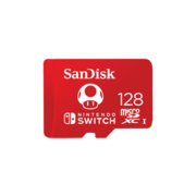 Карта памяти SanDisk and Nintendo Cobranded microSDXC, SQXAO, 128GB, V30, U3, C10, A1, UHS-1, 100MB/s R, 90MB/s W, 4x6, Lifetime Limited