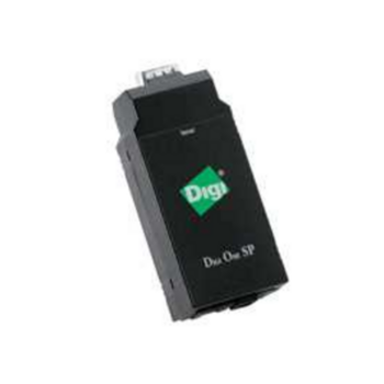 Digi One SP 1 port RS-232/422/485 DB-9 Serial to Ethernet Device Server includes 12V/.5A Wall Mount power supply w/ US plug