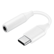 Переходник USB Type-C, Аудиоразъём 3.5 мм, белый