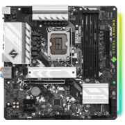 Материнская плата Asrock B660M STEEL LEGEND {Soc-1700 Intel B660 4xDDR4 mATX AC`97 8ch(7.1) 2.5Gg RAID+HDMI+DP}