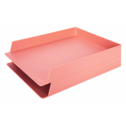 Лоток горизонтальный Deli NS021pink Nusign 325x240x45мм розовый