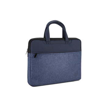 Портфель Deli 63755BLUE 28x38x4см ткань синий