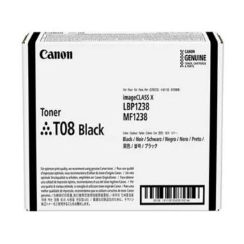 Картридж лазерный Canon T08BK 3010C006 черный (11000стр.) для Canon Canon i-SENSYS X 1238i, 1238iF, 1238P, 1238Pr