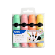 Набор текстовыделителей Deli EU356-MT Macaron скошенный пиш. наконечник 4цв.