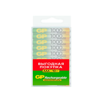 Аккумулятор GP 100AAAHC AAA NiMH 1000mAh (10шт)