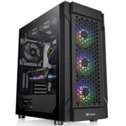 Корпус Thermaltake Versa T27 TG ARGB черный без БП ATX 4x120mm 6x140mm 2xUSB3.0 audio bott PSU