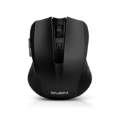Беспроводная мышь SVEN RX-350W чёрная (5+1кл. 600-1400DPI, SoftTouch, блист)