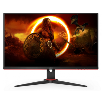Монитор AOC 23.8" Gaming 24G2SAE черный/красный VA LED 1ms 16:9 HDMI M/M матовая 350cd 178гр/178гр 1920x1080 165Hz FreeSync Premium VGA DP FHD 5.6кг