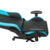 Кресло игровое Knight Neon черный/голубой соты эко.кожа с подголов. крестовина металл
