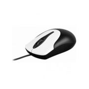 Мышь NetScroll 100 V2, USB, чёрный/серебристый (black, optical 1000 dpi, подходит под обе руки) new package