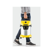Строительный пылесос Karcher WD 3 S V-17/4/20 1000Вт (уборка: сухая/сбор воды) желтый