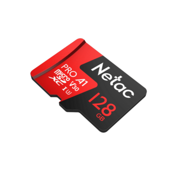 Карта памяти Netac MicroSD card P500 Extreme Pro 128GB, retail version w/SD adapter