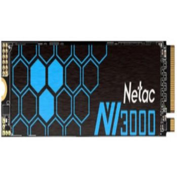 Ssd накопитель Netac SSD NV3000 500GB PCIe 3 x4 M.2 2280 NVMe 3D NAND, R/W up to 3100/2100MB/s, IOPS(R4K) 200K/150K, TBW 300TB, with heat sink, 5y wty