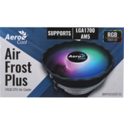 Устройство охлаждения(кулер) Aerocool Air Frost Plus RGB Soc-AM5/AM4/1200/1700/1851 черный 3-pin 24dB Al 110W 360gr Ret (AIR FROST PLUS FRGB 3P)