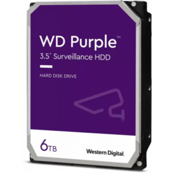 Жесткий диск WD SATA-III 6Tb WD63PURZ Video Streaming Purple (5640rpm) 256Mb 3.5"