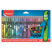 Фломастеры Maped Color`Peps Monster 845401 смываемые 24цв.