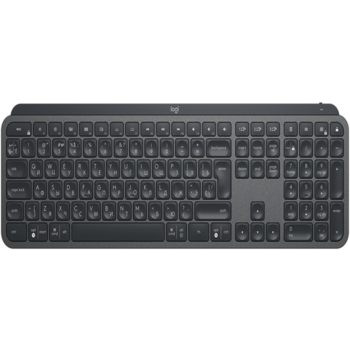 Клавиатура беспроводная Logitech MX Keys (GRAPHITE, подсветка, 2.4GHZ/BT) (M/N: YR0073 / C-U0008)