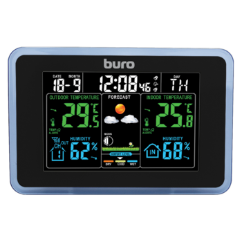 Погодная станция Buro BU-WSH168-COLOR черный