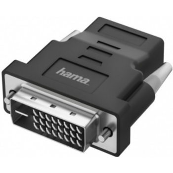 Переходник Hama H-200338 00200338 DVI-D (m) HDMI (f) черный