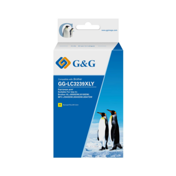 Картридж струйный G&G GG-LC3239XLY желтый (52мл) для Brother HL-J6000DW/J6100DW