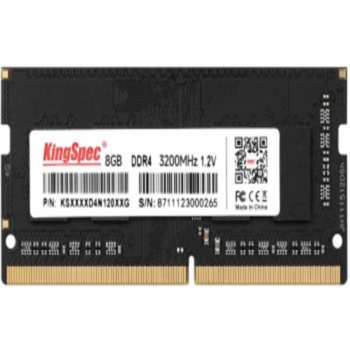 Память DDR4 8Gb 3200MHz Kingspec KS3200D4N12008G RTL PC4-25600 SO-DIMM 260-pin 1.2В Ret