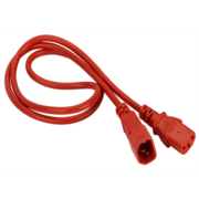 Шнур питания Lanmaster LAN-PP13/14-5.0-RD C13-С14 проводник.:3x0.75мм2 5м 220В 10А красный