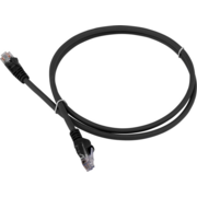 Патч-корд Lanmaster LAN-PC45/U6-1.0-BK UTP вилка RJ-45-вилка RJ-45 кат.6 1м чёрный LSZH (уп.:1шт)