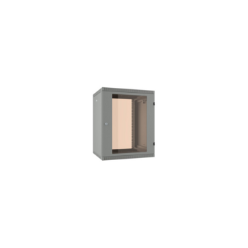 Шкаф коммутационный NT WALLBOX 15-63 G (084700) настенный 15U 600x350мм пер.дв.стекл направл.под закл.гайки 335кг серый 300мм 20кг 744мм IP20 сталь