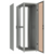 Шкаф коммутационный NT Practic.3 18-66.GF12.SD2.BF11 G (435064) напольный 18U 600x600мм пер.дв.стекл задн.дв.двуст. 2 бок.пан. направл.под закл.гайки 1300кг серый 710мм 55кг IP20 сталь