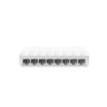 Сетевое оборудование TP-Link LS1008, 8-портовый 10/100 Мбит/с неуправляемый коммутатор, 8 портов RJ45 10/100 Мбит/с, пластиковый корпус