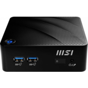 Неттоп MSI Cubi N JSL-048XRU slim Cel N4500 (1.1) 4Gb SSD128Gb UHDG noOS GbitEth WiFi BT 65W черный