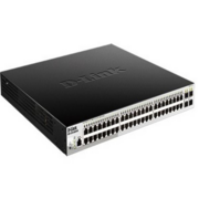 Коммутатор D-Link DGS-1210-52MP/ME/B2A, PROJ L2 Managed Switch with 48 10/100/1000Base-T ports and 4 1000Base-X SFP ports (8 PoE ports 802.3af/802.3at (30 W), 40 PoE ports 802.3af (15,4 W), PoE Budget 370 W).1
