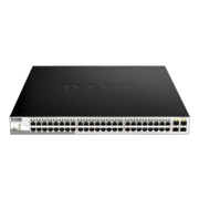 Коммутатор D-Link PROJ Настраиваемый L2 PoE-коммутатор, 48x1000Base-T PoE, 4х1000Base-X SFP, PoE-бюджет 740 Вт, упрощенный интерфейс CLI