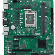 Материнская плата ASUS PRO H610M-C D4-CSM, LGA1700, H610, 2*DDR4, 4*SATA, 1*M.2, 2*USB 3.2, 2*USB 2.0, 1*COM port, 1*PCIx16, 2*PCIx1, DP+HDMI+VGA, mATX; 90MB1A30-M0EAYC