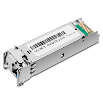 Сетевое оборудование TP-Link TL-SM321B-2, 1000Base-BX WDM Двунаправленный SFP-модуль, TX: 1310 нм, RX: 1550 нм, 1 симплексный разъём LC, расстояние передачи до 2 км по кабелю SMF 9/125 мкм (одномодовое волокно)