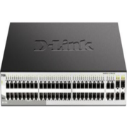 Коммутатор D-Link DGS-1210-52MP/F3A, L2 Smart Switch with 48 10/100/1000Base-T ports and 4 1000Base-T/SFP combo-ports (48 PoE ports 802.3af/802.3at (30 W), PoE Budget 370 W).16K Mac address, 802.3x Flow Contr