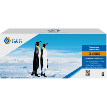 Картридж лазерный G&G GG-C729BK черный (1200стр.) для Canon i-SENSYS LBP-7010C/ LBP-7018C