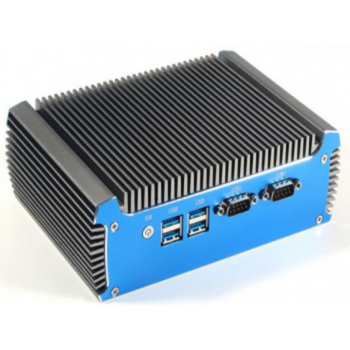 Неттоп Hiper M11 Cel J4125 (2) 4Gb SSD256Gb UHDG 600 CR noOS 2xGbitEth WiFi BT 60W синий/серый