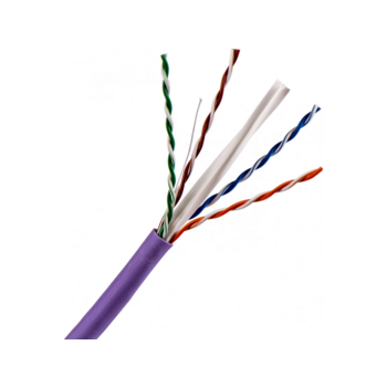 Кабель информационный Lanmaster TWT-6UTP-NGLS кат.6 UTP 4 пары 23AWG нг(А)-LS внутренний 305м фиолетовый